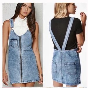 Pacsun Denim Overall Dress